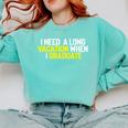 Graduation Student Grad School Class Senior Cute Comfort Colors Sweatshirt Chalky Mint