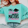 Graduation T Shirt For Mom Mother With A Master's Degree Tee Comfort Colors Sweatshirt Chalky Mint