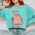 Hang In There It Gets Worse Introverts Anti Valentines Day Comfort Colors Sweatshirt Chalky Mint Hang In There It Gets Worse Introverts Anti Valentines Day Comfort Colors Sweatshirt Chalky Mint