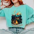 I Hate People Id Rather Be Camping Sarcastic Introvert Comfort Colors Sweatshirt Chalky Mint I Hate People Id Rather Be Camping Sarcastic Introvert Comfort Colors Sweatshirt Chalky Mint