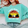 I Hate People That's Why I Camp Camper Meme Introvert Comfort Colors Sweatshirt Chalky Mint I Hate People That's Why I Camp Camper Meme Introvert Comfort Colors Sweatshirt Chalky Mint