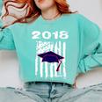 High School Graduation T Shirt Flag College Graduation Comfort Colors Sweatshirt Chalky Mint