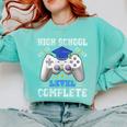 High School Level Complete Class Of 2025 Graduation Comfort Colors Sweatshirt Chalky Mint