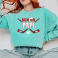 Hockey Senior Papi Graduation Class Of 2026 Kids Comfort Colors Sweatshirt Chalky Mint