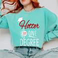 Hotter By One DEGREE Graduation Shirt For Her Him 2018 Comfort Colors Sweatshirt Chalky Mint