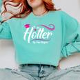 Hotter By One Degree Shirt Graduation For Her Comfort Colors Sweatshirt Chalky Mint