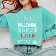 I'm A Millennial Introvert True Crime Podcast Fan Men Women Comfort Colors Sweatshirt Chalky Mint I'm A Millennial Introvert True Crime Podcast Fan Men Women Comfort Colors Sweatshirt Chalky Mint