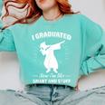 Now I'm Like Smart And Stuff Funny Graduation Tshirt Comfort Colors Sweatshirt Chalky Mint
