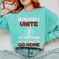 INTP Introverts Unite Anti Social For Men Women Comfort Colors Sweatshirt Chalky Mint
