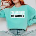 Introvert Anti-Social Shy Teen Joke Sarcastic Comfort Colors Sweatshirt Chalky Mint