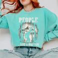 Introvert Bigfoot People Not A Big Fan Dad Joke Comfort Colors Sweatshirt Chalky Mint