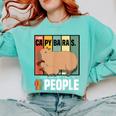Introvert Capybara Rodent Animal Lover Antisocial Retro Comfort Colors Sweatshirt Chalky Mint