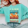 Introvert Fox Animal Lover Saying Loner Antisocial Comfort Colors Sweatshirt Chalky Mint Introvert Fox Animal Lover Saying Loner Antisocial Comfort Colors Sweatshirt Chalky Mint