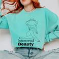 Introvert Health Aware Acceptance Beauty Art Comfort Colors Sweatshirt Chalky Mint