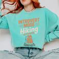 Introvert Mode Hiking Activated Hiker Comfort Colors Sweatshirt Chalky Mint Introvert Mode Hiking Activated Hiker Comfort Colors Sweatshirt Chalky Mint