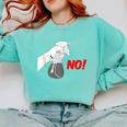 Introvert People Spray Comfort Colors Sweatshirt Chalky Mint