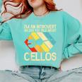 Im An Introvert Unless You Talk About Cellos Comfort Colors Sweatshirt Chalky Mint Im An Introvert Unless You Talk About Cellos Comfort Colors Sweatshirt Chalky Mint