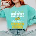 Im Introvert Unless You Talk About French Horns Comfort Colors Sweatshirt Chalky Mint