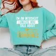 Im An Introvert Unless You Talk About Trombone Comfort Colors Sweatshirt Chalky Mint