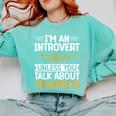 Im An Introvert Unless You Talk About Trumpets Comfort Colors Sweatshirt Chalky Mint Im An Introvert Unless You Talk About Trumpets Comfort Colors Sweatshirt Chalky Mint