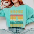 Introvert But Willing To Discuss Running Comfort Colors Sweatshirt Chalky Mint Introvert But Willing To Discuss Running Comfort Colors Sweatshirt Chalky Mint