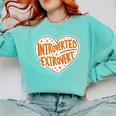 Introverted Extrovert People Hater Calm Peace Lover Comfort Colors Sweatshirt Chalky Mint Introverted Extrovert People Hater Calm Peace Lover Comfort Colors Sweatshirt Chalky Mint