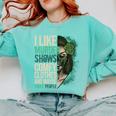 Introverted Murder Shows True Crime Lovers Introvert Comfort Colors Sweatshirt Chalky Mint
