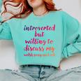 Introverted Willing To Discuss Welsh Pony And Cob Introvert Comfort Colors Sweatshirt Chalky Mint Introverted Willing To Discuss Welsh Pony And Cob Introvert Comfort Colors Sweatshirt Chalky Mint