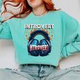 Introvert's Best Friend Noise-Canceling Headphones Comfort Colors Sweatshirt Chalky Mint Introvert's Best Friend Noise-Canceling Headphones Comfort Colors Sweatshirt Chalky Mint