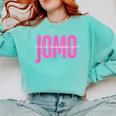 JOMO Joy Of Missing Out For The Introvert Comfort Colors Sweatshirt Chalky Mint JOMO Joy Of Missing Out For The Introvert Comfort Colors Sweatshirt Chalky Mint