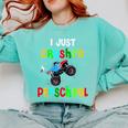 I Just Crushed Preschool Monster Graduation Comfort Colors Sweatshirt Chalky Mint