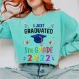 I Just Graduated 5th Grade Graduation Class 2022 Graduate Comfort Colors Sweatshirt Chalky Mint