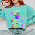 I Just Graduated Pre k Graduation 2024 Pre-Kindergarten Comfort Colors Sweatshirt Chalky Mint
