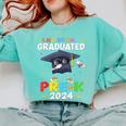 I Just Officially Graduated Pre k Graduation 2024 Pre-K Kids Comfort Colors Sweatshirt Chalky Mint