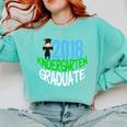 Kids 2018 Kindergarten Graduation Comfort Colors Sweatshirt Chalky Mint