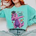 Kids Dabbing T Rex Graduation Kindergarten Class Of 2019 Comfort Colors Sweatshirt Chalky Mint