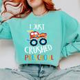Kids I Just Crushed Preschool Monster Graduation Pre-K Shirt Comfort Colors Sweatshirt Chalky Mint