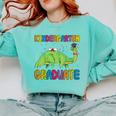 Kids Kindergarten Graduate Dinosaur Kindergarten Graduation Comfort Colors Sweatshirt Chalky Mint