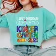Kids Kindergarten Graduation Class Of 2021 Shirt I Just Graduated Comfort Colors Sweatshirt Chalky Mint