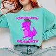 Kids Kindergarten Graduation Idea For Girls Dinosaur Comfort Colors Sweatshirt Chalky Mint
