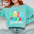 Kids Pre-K Graduate 2025 Preschool Graduation Class Of 2025 Kids Comfort Colors Sweatshirt Chalky Mint