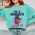 Kids Pre K Graduation Flossing Girl Nailed It Graduate Girls Comfort Colors Sweatshirt Chalky Mint
