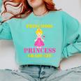 Kids Princess Graduate Prek Preschool Graduation Tshirt For Girls Comfort Colors Sweatshirt Chalky Mint