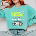 Kids Second Grade Graduation Video Game Shirt Comfort Colors Sweatshirt Chalky Mint