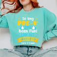 Kids So Long Pre-K Graduation 2025 School Kindergarten Here Come Comfort Colors Sweatshirt Chalky Mint