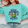 Im Kind Of A Big Dill Graduation Pickle Shirt Premium Comfort Colors Sweatshirt Chalky Mint