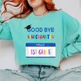 Kindergarten To 1st Grade Graduation T Shirt Comfort Colors Sweatshirt Chalky Mint