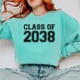 Kindergarten Class Of 2038 First Day School Graduation Comfort Colors Sweatshirt Chalky Mint