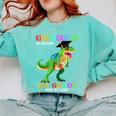 Kindergarten Graduation 1st Here We Come Class 2023 Dinosaur Comfort Colors Sweatshirt Chalky Mint