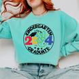 Kindergarten Graduation 2024 Graduate Last Day Of School Comfort Colors Sweatshirt Chalky Mint
